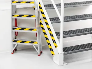 Durable Ochrana hrany profil E8R, žlto-čierna, samolepiaca