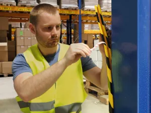 Durable Ochrana hrany profil E8, žlto-čierna, samolepiaca