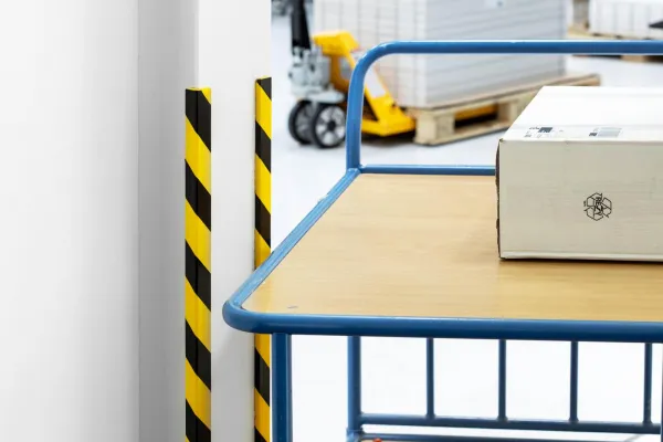 Durable Ochrana hrany profil E8, žlto-čierna, samolepiaca