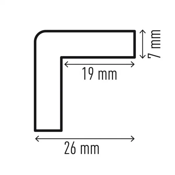 Durable Ochrana rohov profil C19, žlto-čierna, samolepiaca