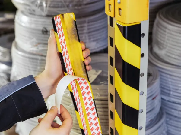 Durable Ochrana rohov profilC35, žlto-čierna, samolepiaca