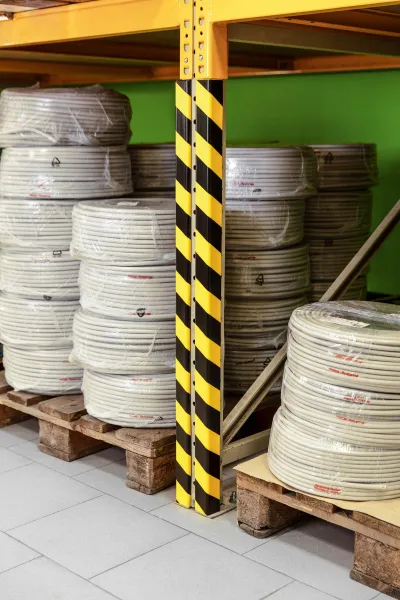 Durable Ochrana rohov profilC35, žlto-čierna, samolepiaca