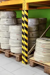 Durable Ochrana rohov profilC35, žlto-čierna, samolepiaca