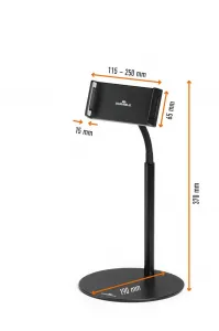 Durable Stolový stojan na tablet TWIST TABLE, čierny
