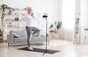 Durable Podlahový stojan na tablet TWIST FLOOR, čierny