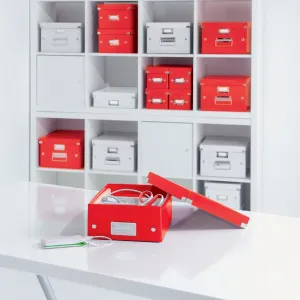 Stojan na časopisy Leitz Click & Store červený