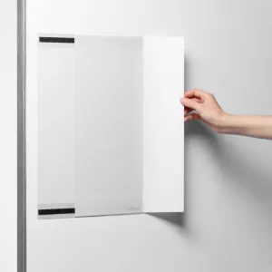 Magnetický držiak dokumetov DURABLE rPET A3 , zasúvateľný, transparentný, 5 ks