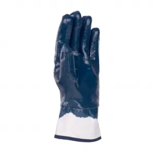 Rukavice nitrilové DONAU SAFETY Nitrile 03, kat. II bielo-námornícke modré veľ. 10