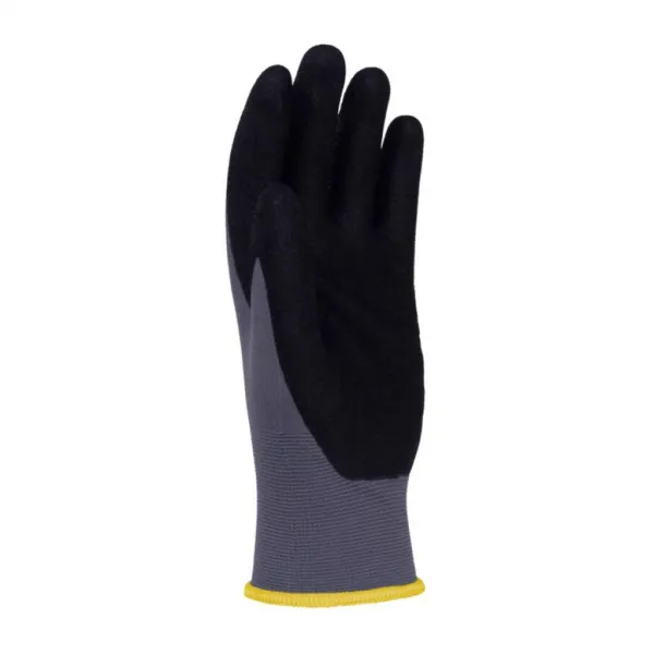Rukavice pletené, polomáčané DONAU SAFETY Flex, kat. II šedé veľ. 9