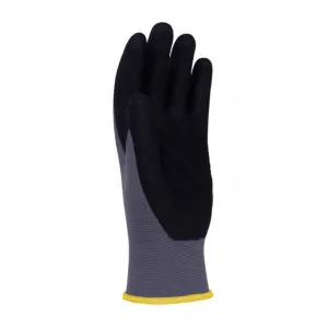 Rukavice pletené, polomáčané DONAU SAFETY Flex, kat. II šedé veľ. 9