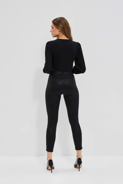 Marisse Shiny Leggings Z-Lg-3601 Black