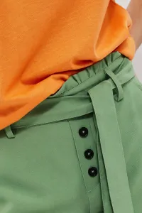Marisse Plain Shorts With Ties L-Sh-3723 Palm