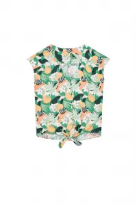 Marisse Shirt With A Plant Print L-Ko-3744 L.Peach