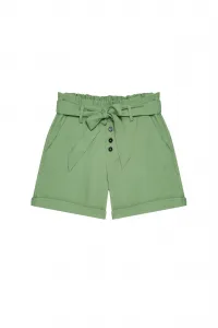 Marisse Plain Shorts With Ties L-Sh-3723 Palm