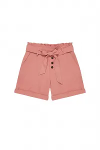 Marisse Plain Shorts With Ties L-Sh-3723 Terra Cotta
