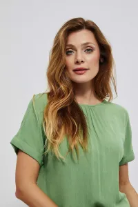 Marisse Viscose Blouse Shirt L-Ko-3741 Palm
