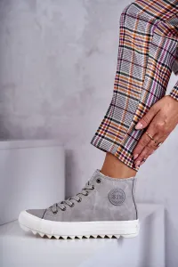 Dámske tenisky BIG STAR SHOES High Warm Grey
