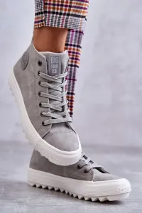 Dámske tenisky BIG STAR SHOES High Warm Grey