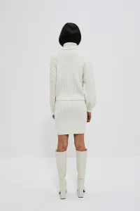 Svetrové šaty Marisse Off White