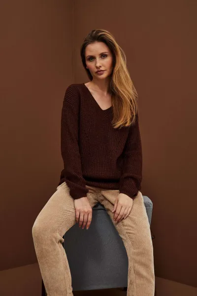 Marisse Sweater Z-Sw-3944 D.Brown
