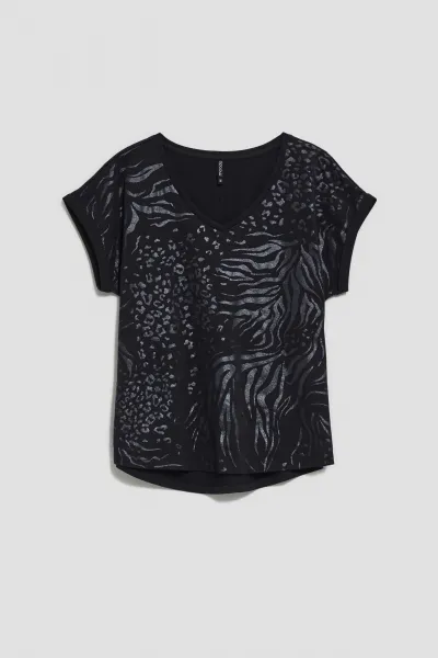 Marisse Women's T-Shirt Z-Ts-3912 Black