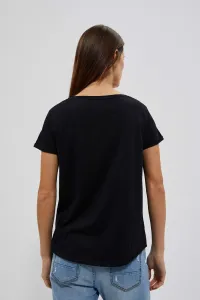 Marisse Women's T-Shirt L-Ts-4050 Black