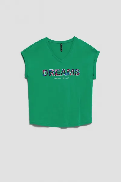 Marisse Women's T-Shirt L-Ts-4035 Green