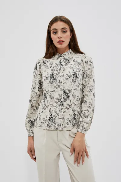 Marisse Women's Shirt L-Ko-4004 Beige
