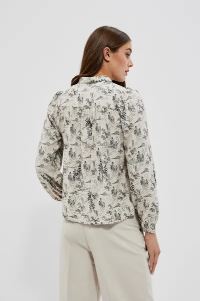 Marisse Women's Shirt L-Ko-4004 Beige