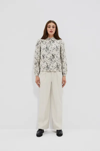 Marisse Women's Shirt L-Ko-4004 Beige