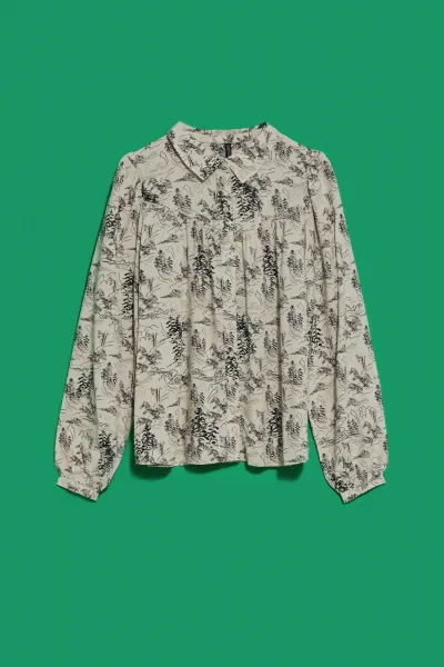 Marisse Women's Shirt L-Ko-4004 Beige