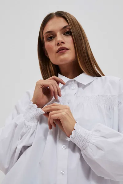 Marisse Women's Shirt L-Ko-4056 White