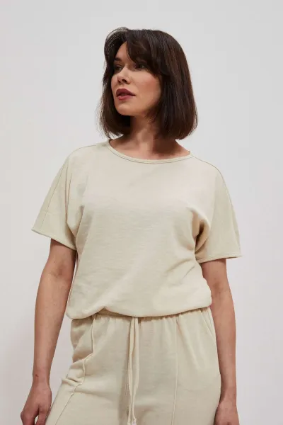 Marisse Women's Sweatshirt L-Bl-3706 L.Beige