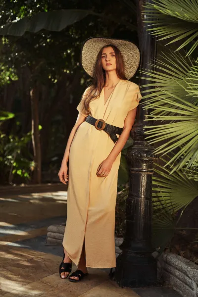 Marisse Women's Dress L-Su-4046 L.Honey