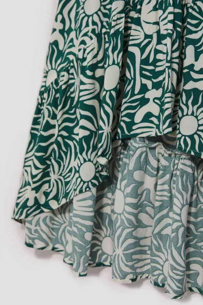 Marisse Women's Dress L-Su-4040 Palm Leaf