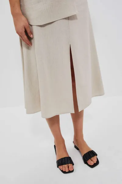 WOMEN'S SKIRT L-SC-4023 D.Beige