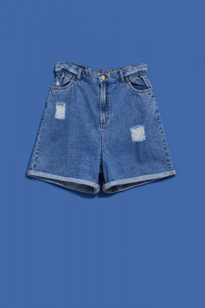 Marisse Women's Shorts L-Sh-4004 Blue