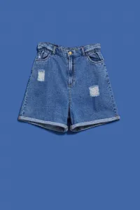 Marisse Women's Shorts L-Sh-4004 Blue