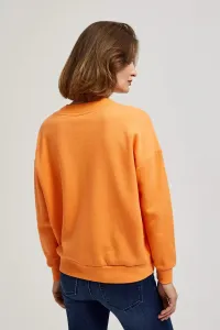 Marisse Orange V-Neck Sweatshirt