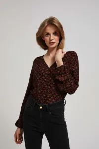 Marisse Blouse With A Geometric Pattern
