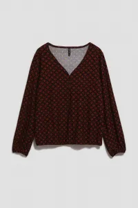 Marisse Blouse With A Geometric Pattern