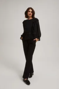 Marisse Black Pleated Trousers