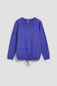 Marisse Purple Tie Sweater