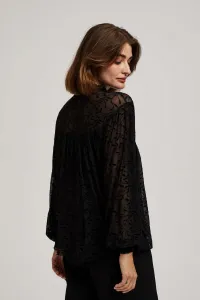 Marisse Black Puff Sleeve Shirt