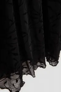 Marisse Black Puff Sleeve Shirt