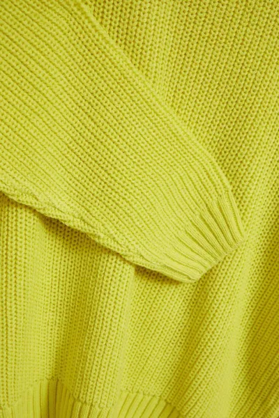 Marisse Lime Round Neck Sweater