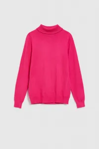 Marisse Fuchsia Turtleneck Sweater