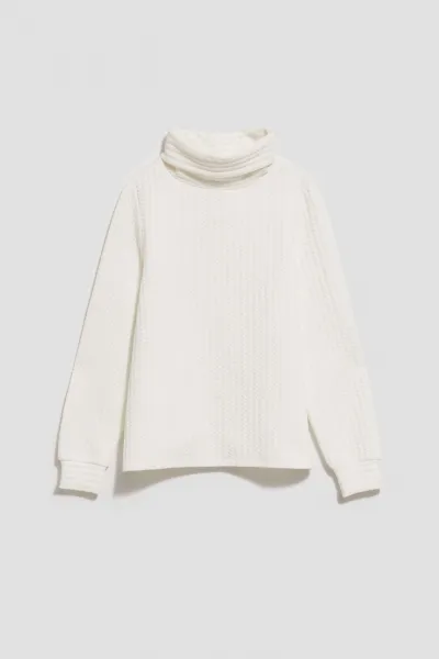 Sweatshirt with a wide turtleneck