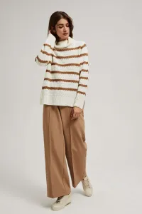 Marisse Striped Turtleneck Sweater