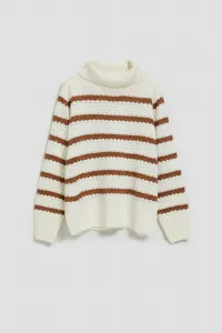 Marisse Striped Turtleneck Sweater